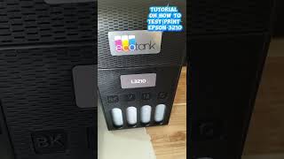 Tutorial on how to test print EPSON L3210 #happy #printer #printertutorial #tutorial