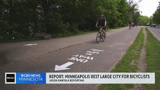 Minneapolis best large city of bicylists report finds