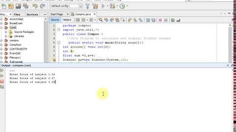 Java Program to calculate and display Student Grades