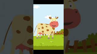 Dog and Cow Animals learning for preschoolers kindergarten