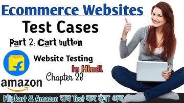 E-commerce Website Test cases | Test cases for Cart Button | WT - Chapter 28 | MA🤝