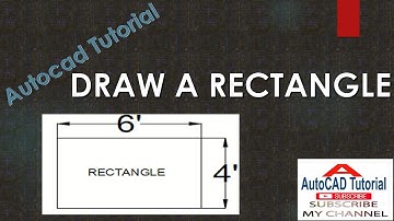 How to draw a rectangle in Auto CAD | Auto CAD Basics । Auto CAD#2 Bangla