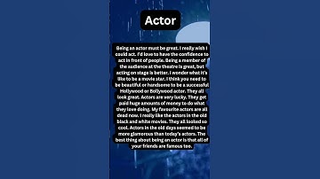 Actor || improve your listening and speaking skills #shorts #trending #viral #english