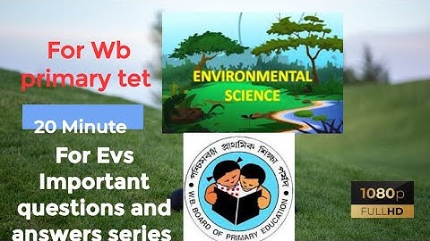 Wb primary tet 2022 ll Evs ll Important questions & answers series ll frequently asked q & a  @Wasim