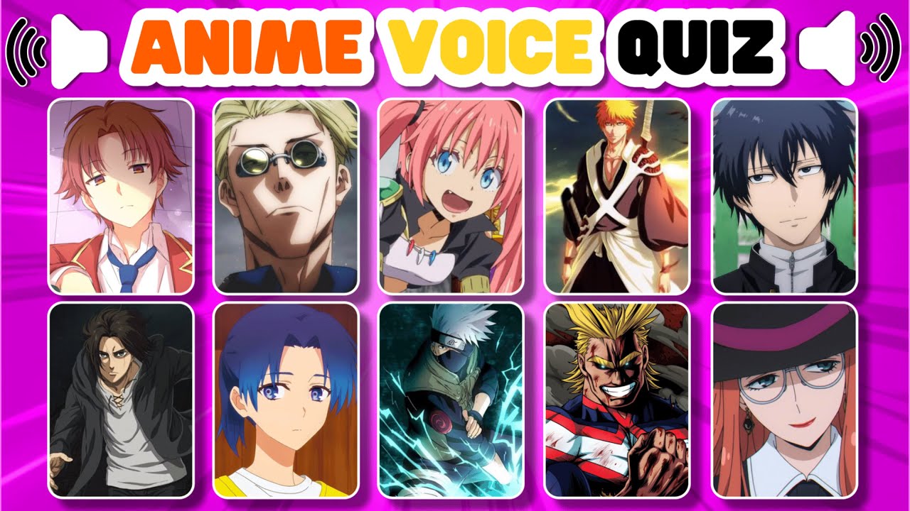 ANIME VOICE QUIZ 🗣️🕹️ Guess the anime character voice, ANIME QUIZ 💙 