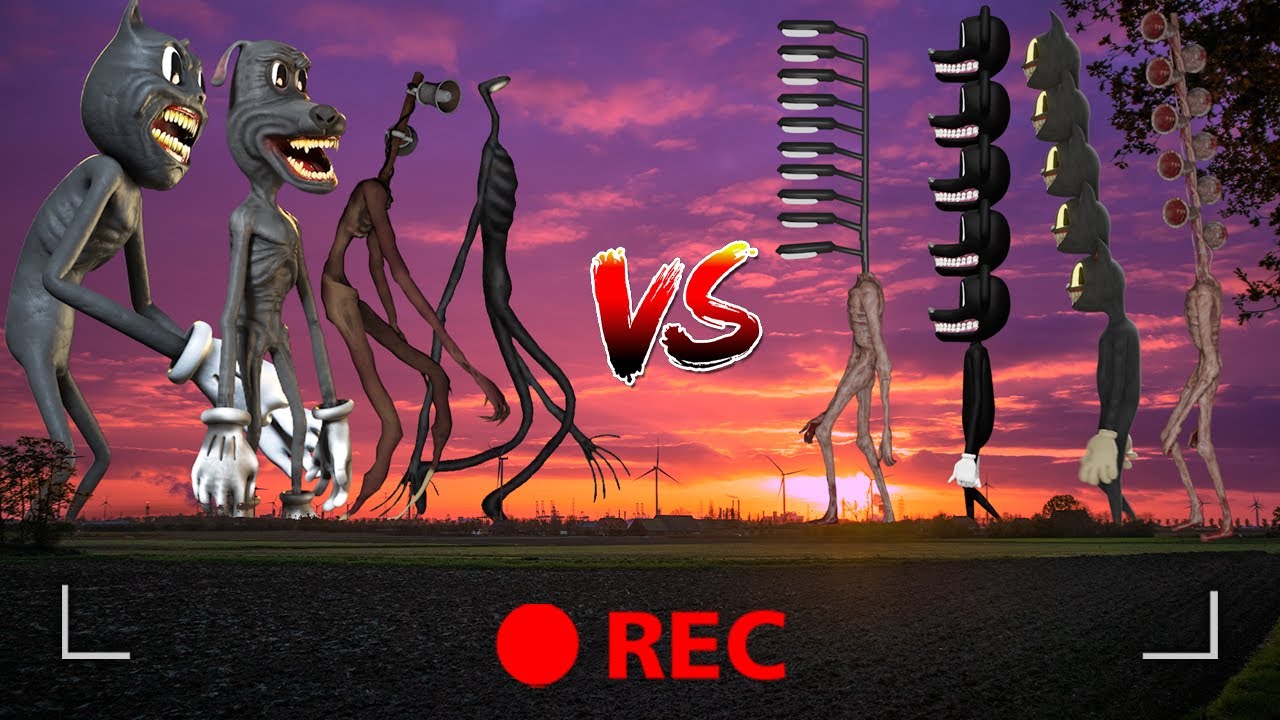 MULTI HEADED Siren & Light Head, Cartoon Cat & Dog VS TEAM Siren Head