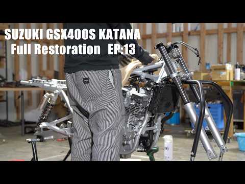 【SUZUKI GSX400S KATANA フルレストア 13】ラジエーター等水回りのレストア