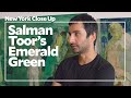 Salman toors emerald green  art21 new york close up