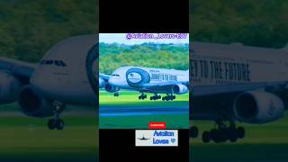 Emirates Airlines Airbus A380 Beautiful Look Smooth Landing