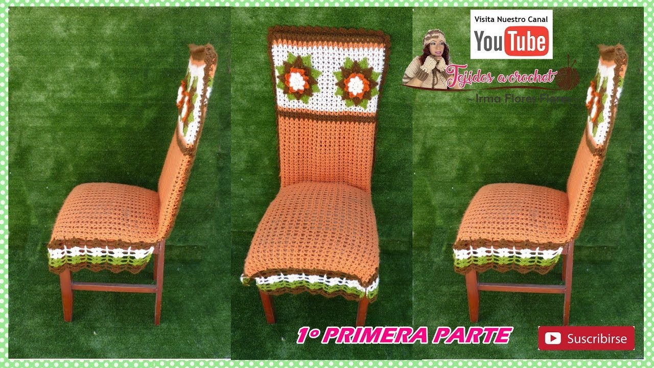 COMO TEJER A CROCHET FUNDA  PARA SILLA PASO A PASO/1º Parte de la funda