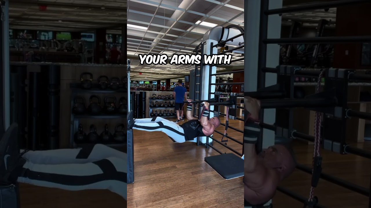 Reverse rows are an amazing way to really isolate for back thickness. Keep your chest up and pull