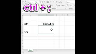 Microsoft Excel shortcut key for current date and time #excel #exceltricks #korean #exceltips Net Worth