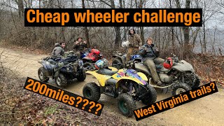 Full CHEAP WHEELER CHALLENGE at hatfeild McCoy trails!! Guide