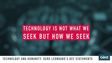 Technology and Humanity #techvshuman Futurist Gerd Leonhard