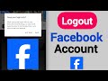 How To Logout Facebook Accounts On Android Phones