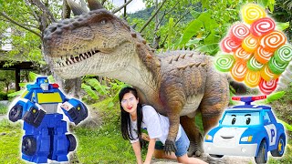 Changcady khám phá công viên khủng long - Phần 2 - gặp khủng long bạo chúa, khủng log ăn cỏ