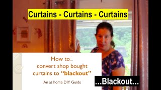 How make normal Eyelet Curtains Blackout Light DIY Sewing
