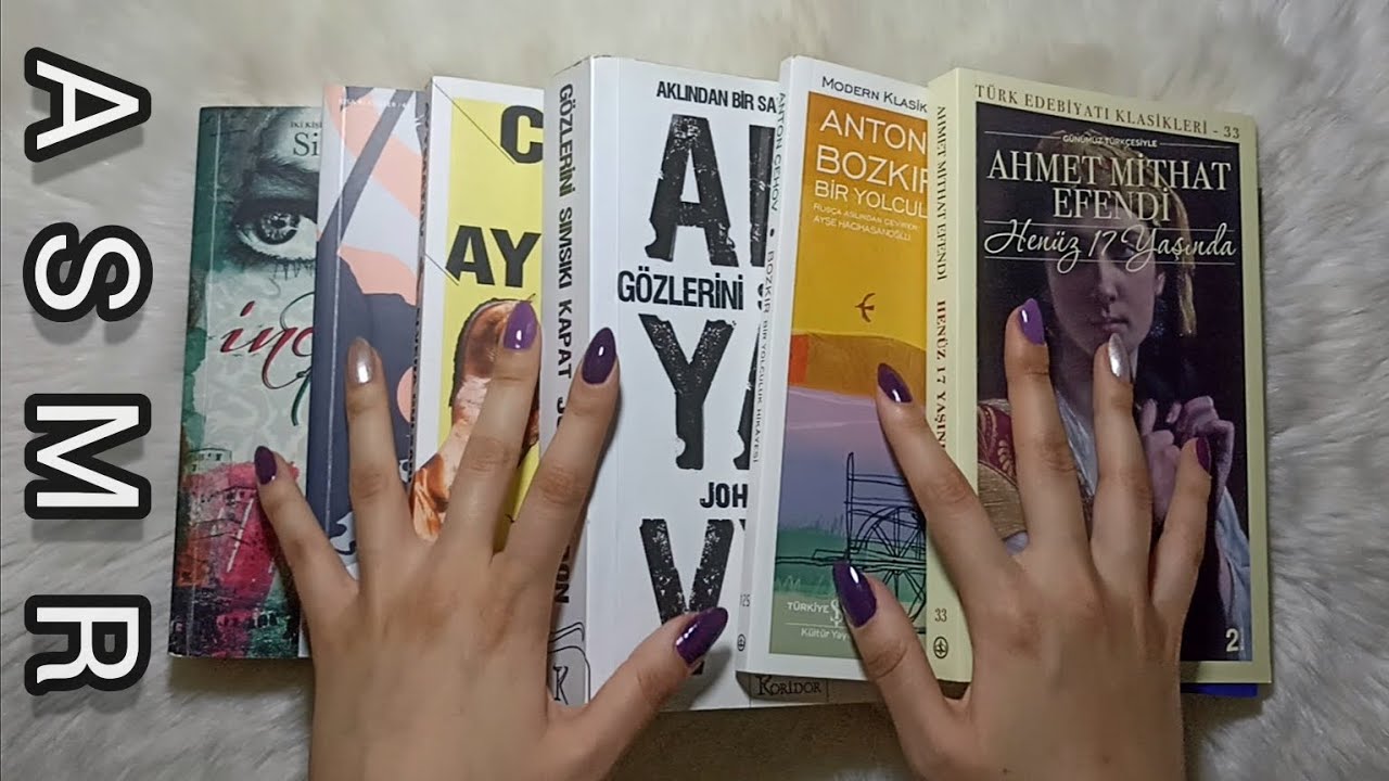 Uzuun uzun kitap kapağı inceleyelim / Anlaşılmayan Fısıltı / El Hereketleri / Türkçe ASMR / Trigger