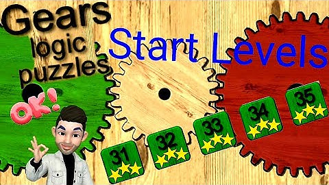 Gears logic puzzles, Start Levels 31,32,33,34,35