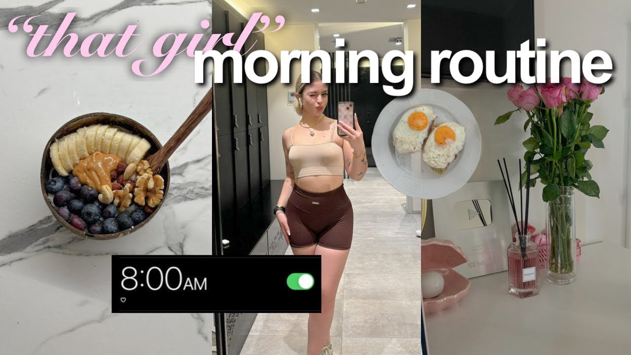 8AM SPRING MORNING ROUTINE 🌱 I healthy habits + productive