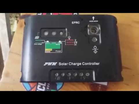 Cara setting PWM solar charge controller - YouTube