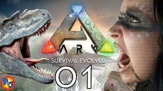 Let's Play ARK: Survival Evolved PS4 Split-screen | Co-op Multiplayer Gameplay | Part 1 (P+J)