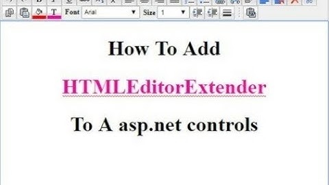 ajax html editor extender control in asp net textbox