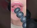 ASMR Satisfying Eating Blueberry Skewer 🫐 #asmr #eatingsounds #satisfyinglips