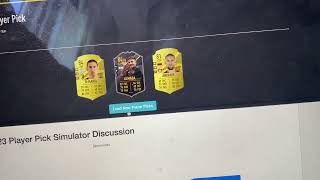 Doing a player pick on FIFA rosters ￼