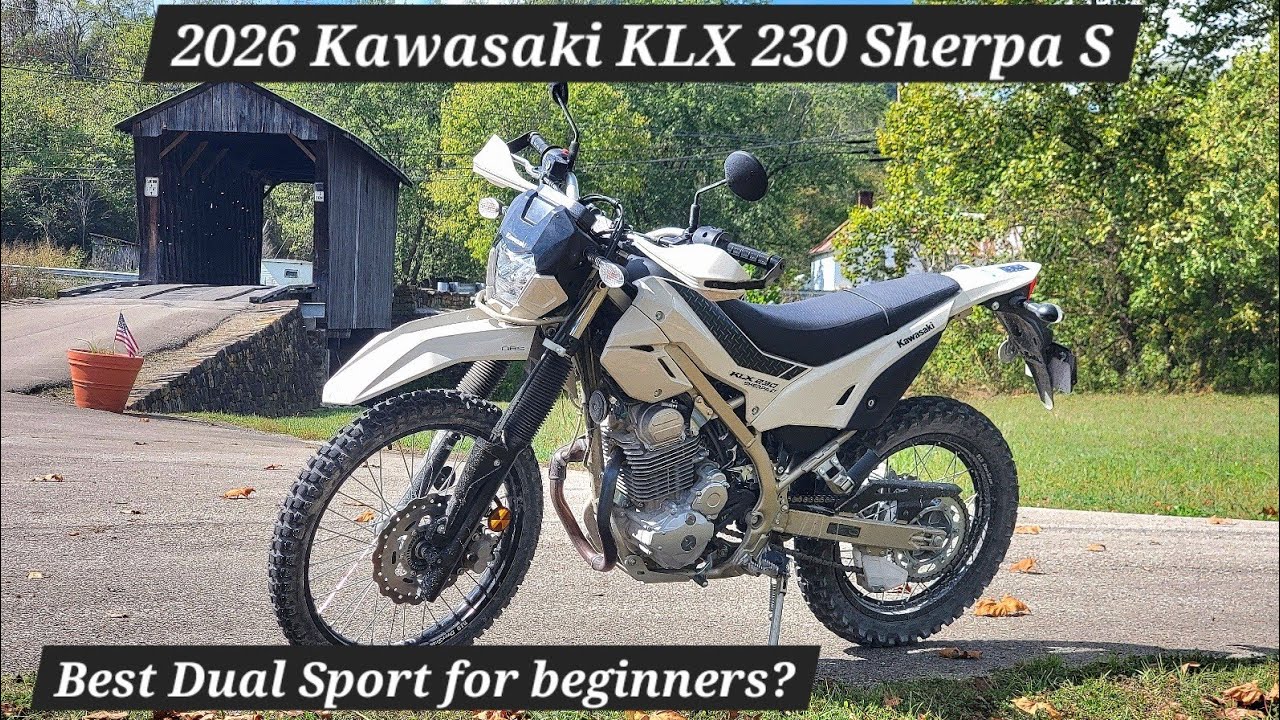 Обзор первых впечатлений Kawasaki KLX 230 Sherpa S 2026 года