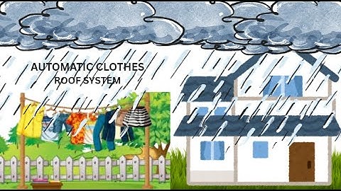 AUTOMATIC CLOTHES ROOF SYSTEM|| SMART RAIN-SENSING CLOTHES PROTECTOR|| RAIN ALERT CLOTH COVER SYSTEM