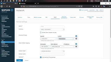 DHCP Static - Sophos XG Firewall