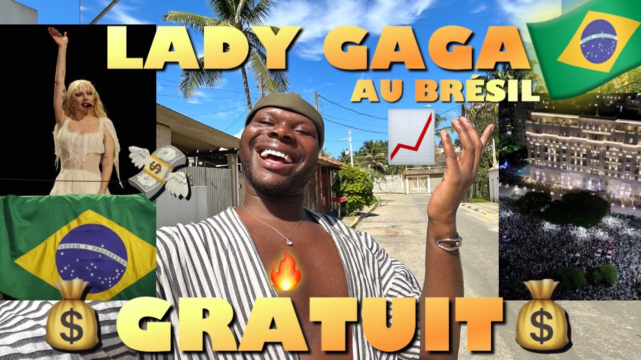 SHOW DE LADY GAGA GRATUIT AU BRÉSIL : Un boom pour l’économie de Rio de Janeiro ! 📈💸🇧🇷