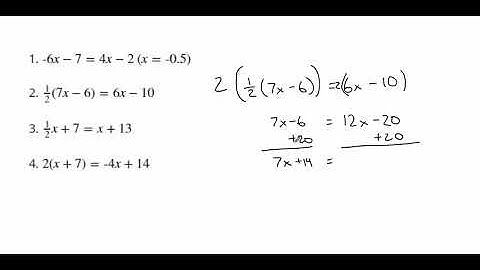 Unit 4 Lesson 5   Solving Any Linear Equation
