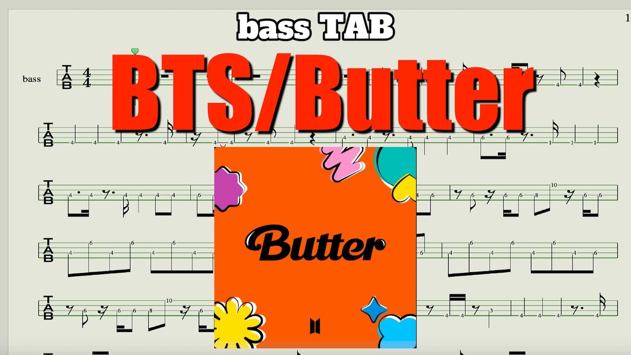 【BTS】Butter/bass TAB YouTube