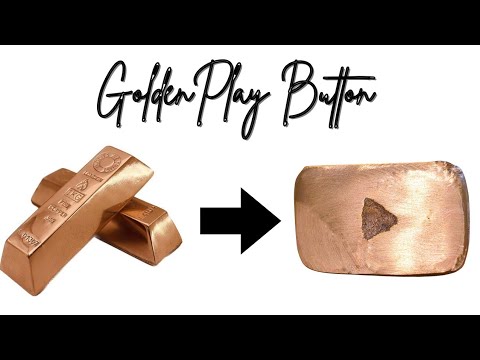 Homemade youtube play button | How To Make Youtube Play Button | Golden ...