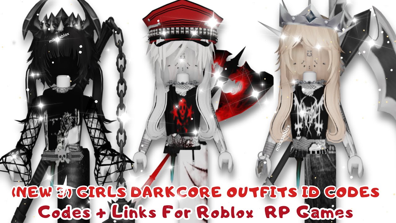 [New 1] Girls DARKCORE Outfits ID Codes + Links For Brookhaven RP ...