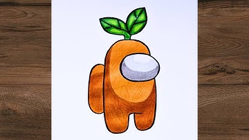 How to draw AMONG US character │ EASY drawing tutorial for beginners │ Step by step drawing