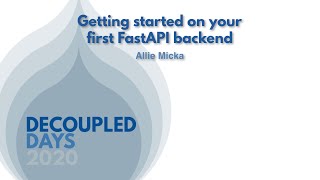 Getting started on your first FastAPI back end