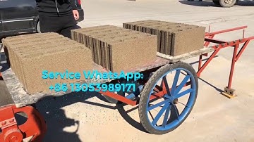 Malawi customers order QT40 2 manual cement concrete block   brick machine testing video before load