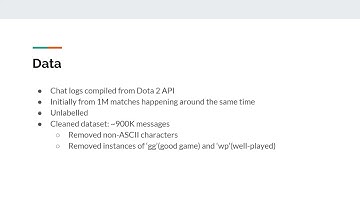 CPTS437-Intro to Machine Learning: Dota 2 Chat Analysis
