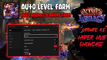 [UPDATE 4.5.0 ] King Legacy 🧲🥕 Script/Hack: Level Farm | Auto Hydra/Seaking Farm | Auto Raid & More!