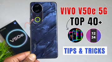 Vivo V50e 5G 40++ Tips And Tricks | Vivo V50e Hidden Features | Vivo V50e 5G