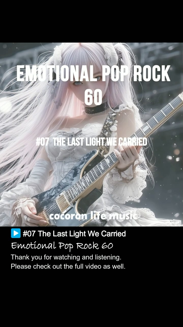 ポップ・ロック】🎶The Last Light We Carried｜洋楽｜▷EPR60