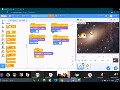 ოლიკო კილაძე - მარტივი თამაში Scratch-ში (Cat \u0026 Stars Game)