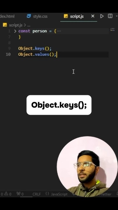 Object.keys() & Object.values(); Method in JavaScript..? 🤔🔥 #javascript ...