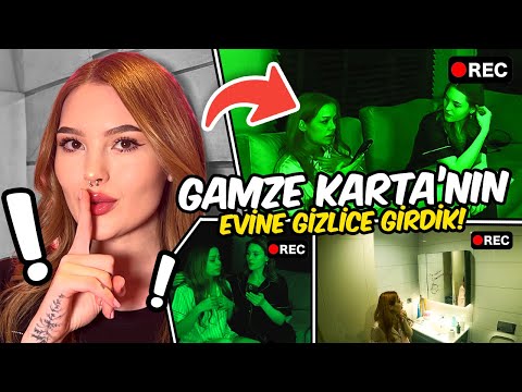 GECE GİZLİCE GAMZENİN EVİNDE KALIP KORKUTTUK ! - (İntikam Aldım) @GamzeKarta