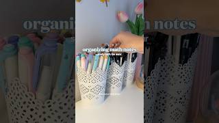 Organizing Math Notes - Study With Me Asmr