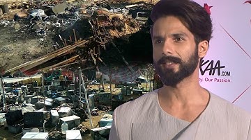 Shahid Kapoor REACTS on Padmavati sets burned down | VIDEO