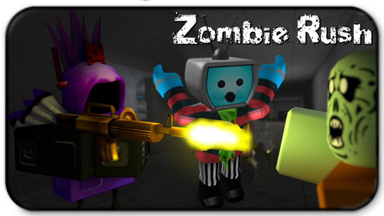 Roblox Zombie Rush Crowd Diving Into A Horde Of Zombies Youtube